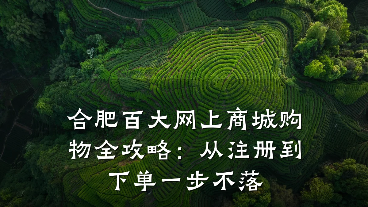 合肥百大网上商城购物全攻略：从注册到下单一步不落