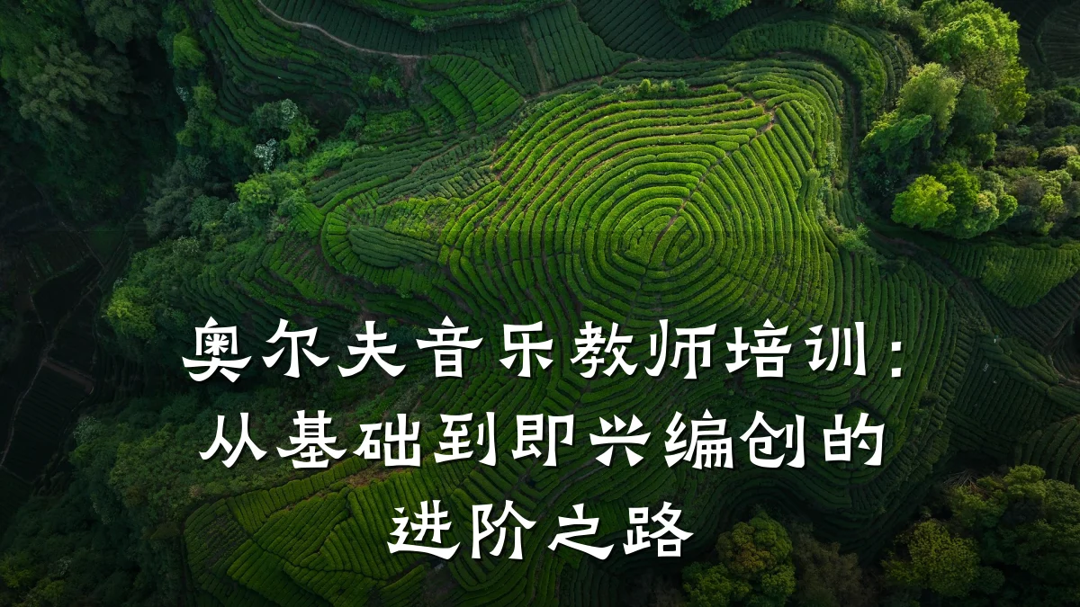 奥尔夫音乐教师培训:从基础到即兴编创的进阶之路