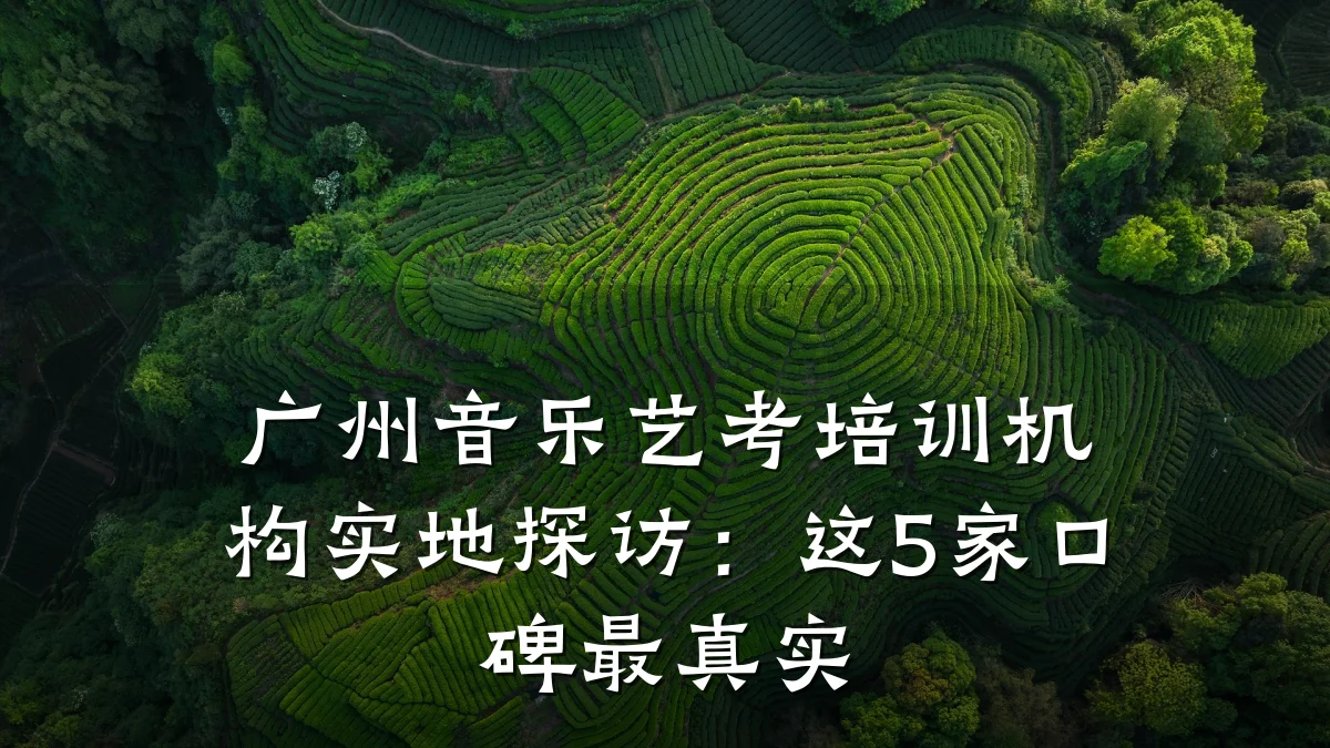 广州音乐艺考培训机构实地探访:这5家口碑最真实