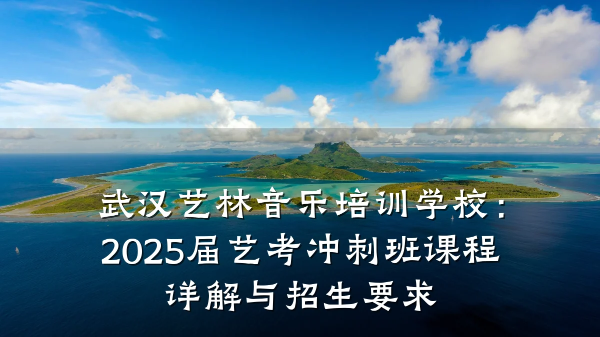 武汉艺林音乐培训学校:2025届艺考冲刺班课程详解与招生要求