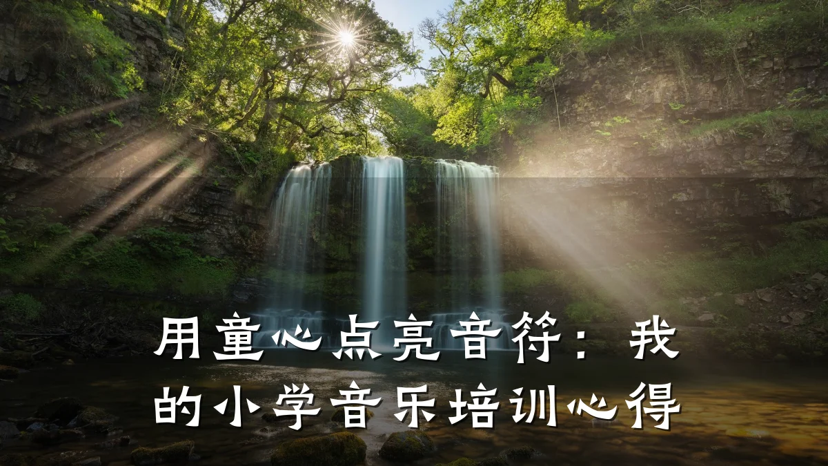 用童心点亮音符:我的小学音乐培训心得
