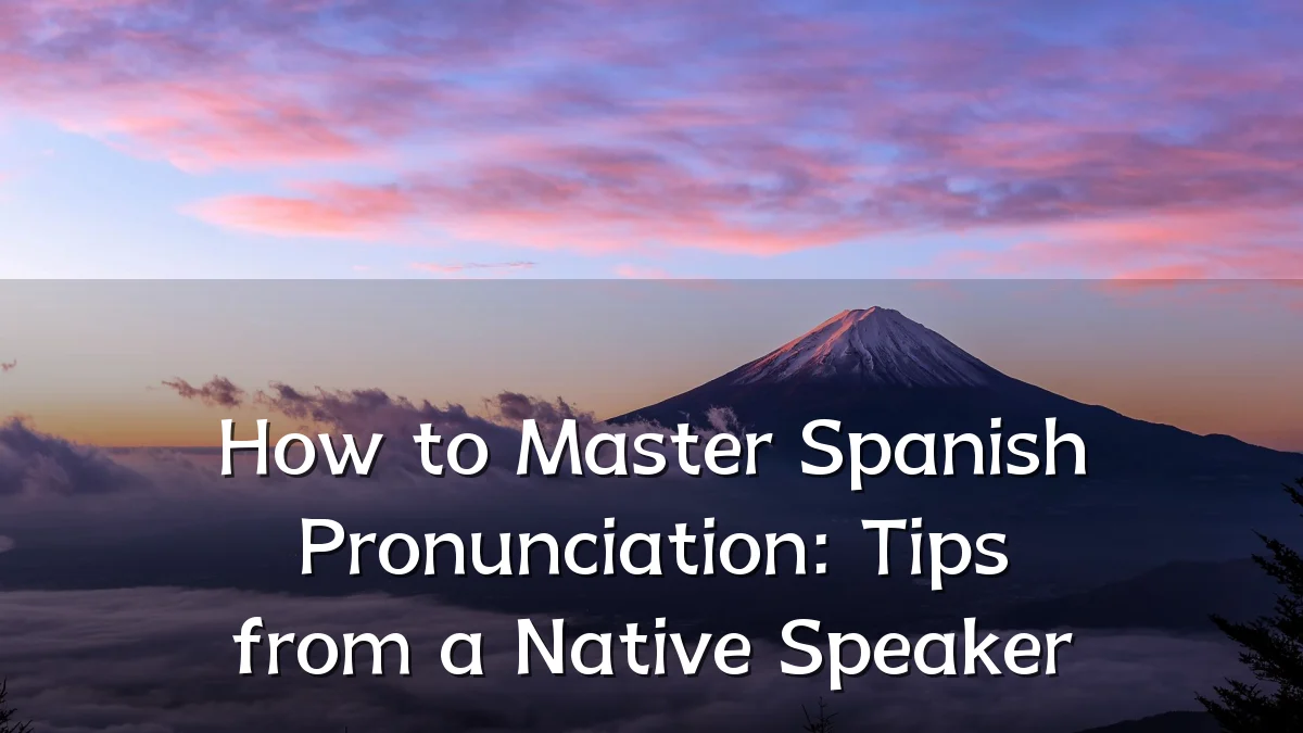 How to Master Spanish Pronunciation: Tips from a Native Speaker