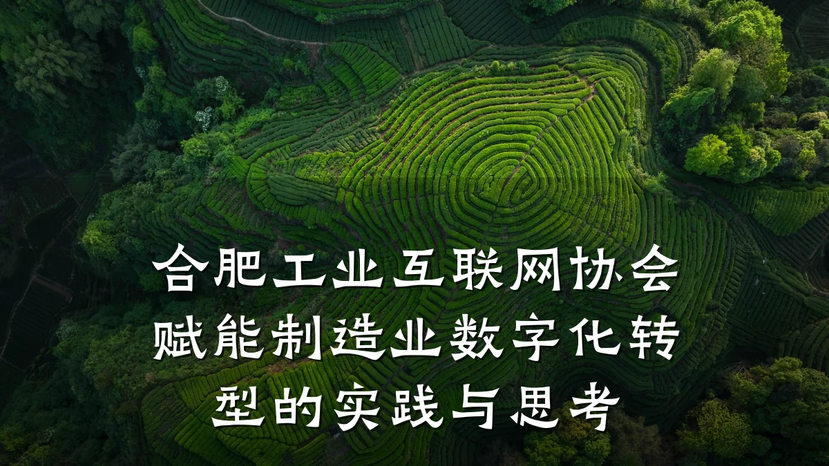 合肥工业互联网协会赋能制造业数字化转型的实践与思考