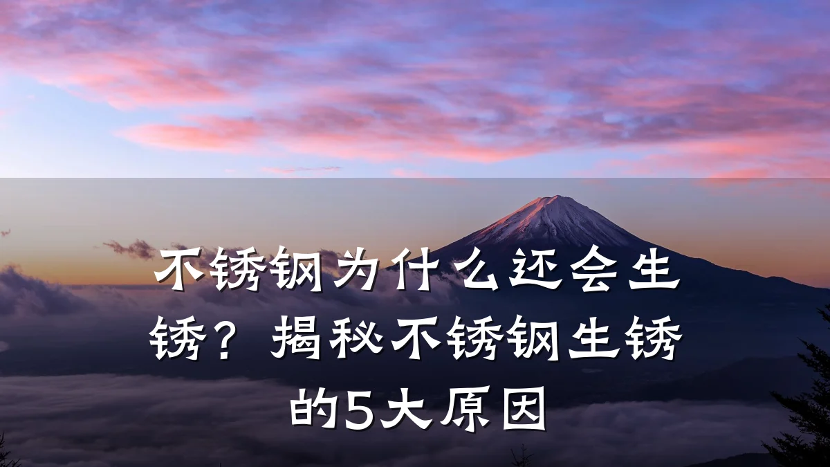 不锈钢为什么还会生锈？揭秘不锈钢生锈的5大原因